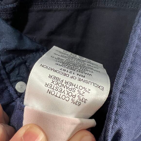 Laurie Felt Petite Daisy Floral Embroidered Ankle Jeans Navy, Plus Petite 22 - Picture 12 of 12